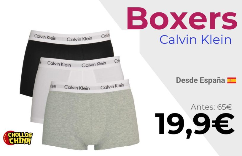 Pack 3 boxers Calvin Klein por 19€