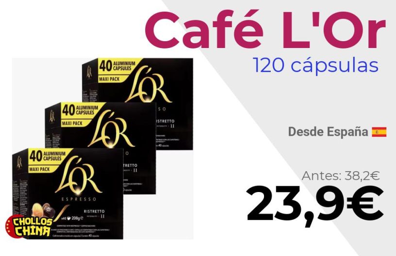 Cápsulas de café L'Or Ristretto por 23,9€