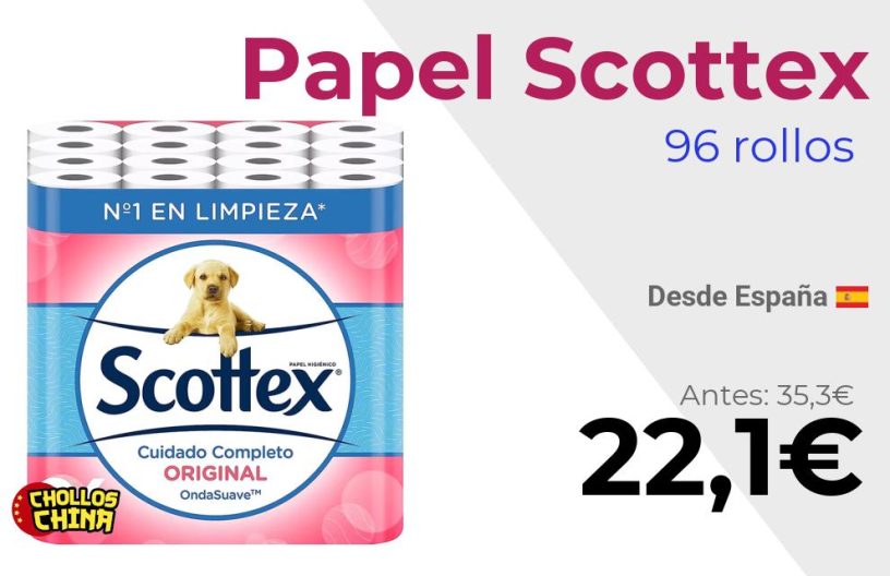 Papel higiénico Scottex Original por 22,1€