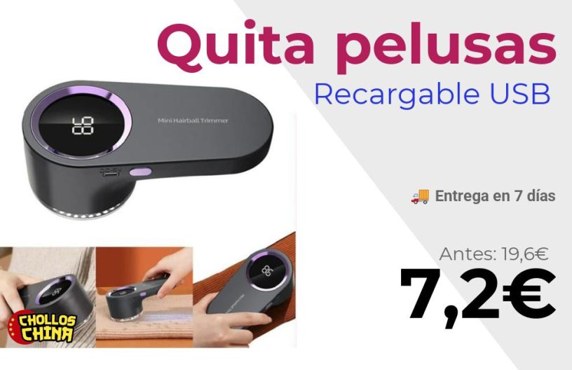 Eliminador de pelusas eléctrico Digital por 7,2€