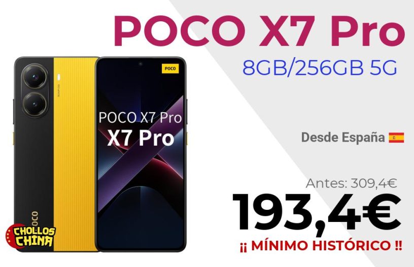 POCO X7 Pro 5G 256GB/512GB por 193,4€