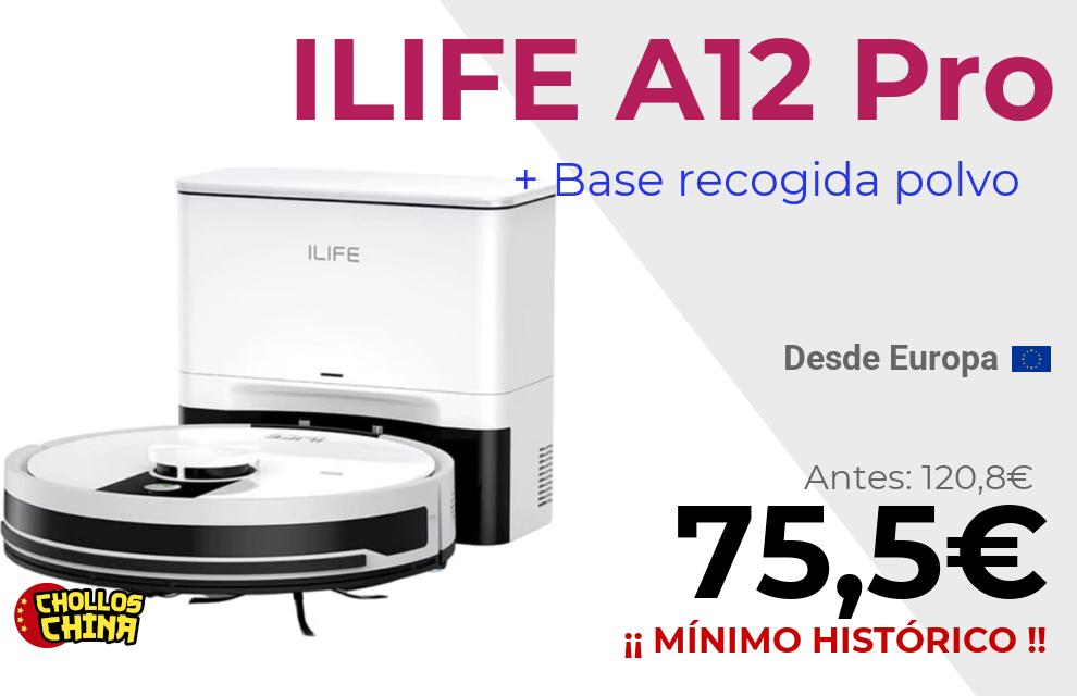 Robot aspirador ILIFE A12 Pro por 75,5€