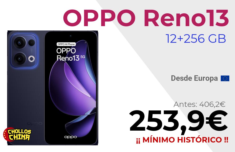 OPPO Reno13 5G 12+256 GB por 253,9€