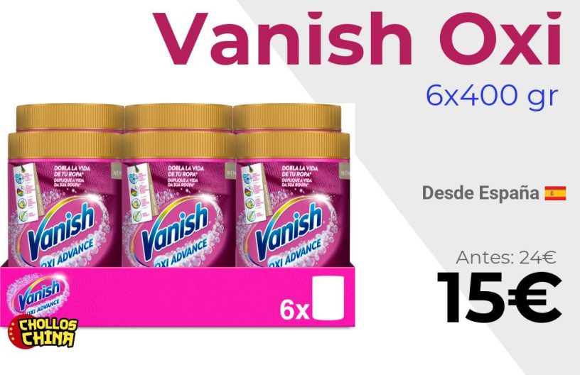 Quitamanchas en polvo Vanish Oxi Advance por 15€