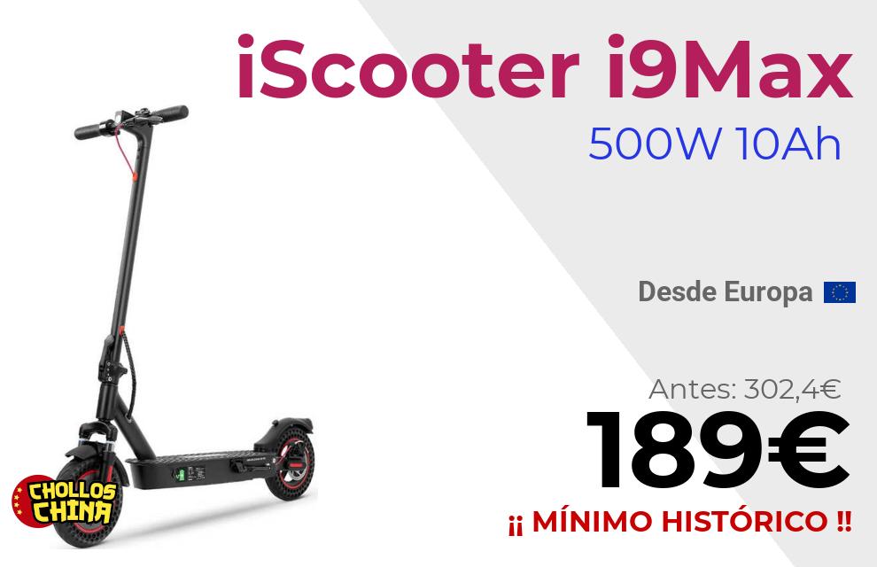 Patinete eléctrico iScooter i9Max por 189€