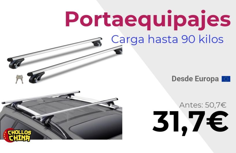 Portaequipajes de aluminio SucceBuy por 31,7€