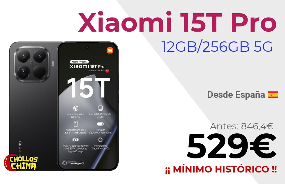 Xiaomi 15T Pro 8GB 256GB por 529€