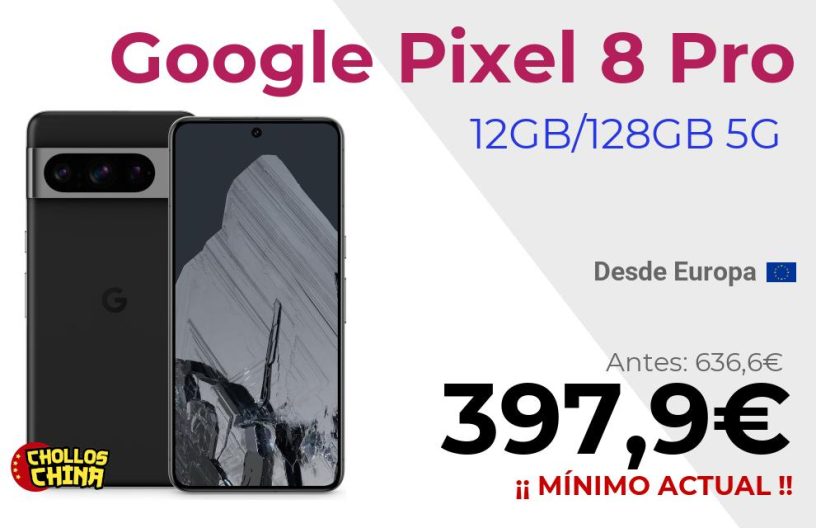 Google Pixel 8 Pro 5G 128GB por 397,9€