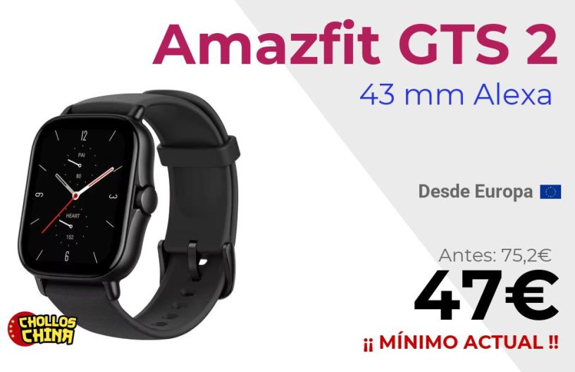 Smartwatch Amazfit GTS 2 por 47€