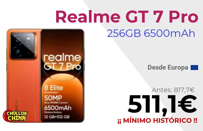 Realme GT 7 Pro 5G 256GB por 511,1€