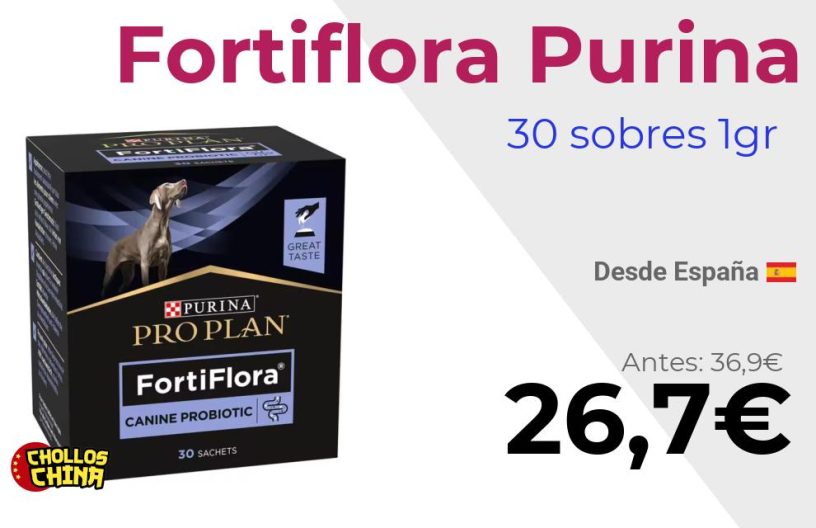 Probiótico Fortiflora Purina Pro Plan por 26€