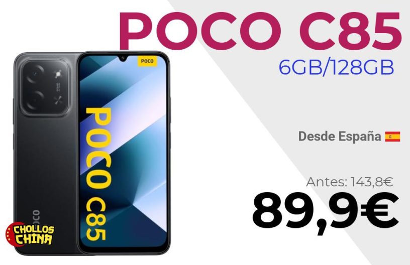 POCO C85 128GB/256GB por 89,9€