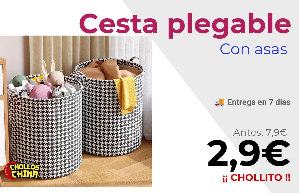 Cesta de almacenamiento plegable por 2,9€