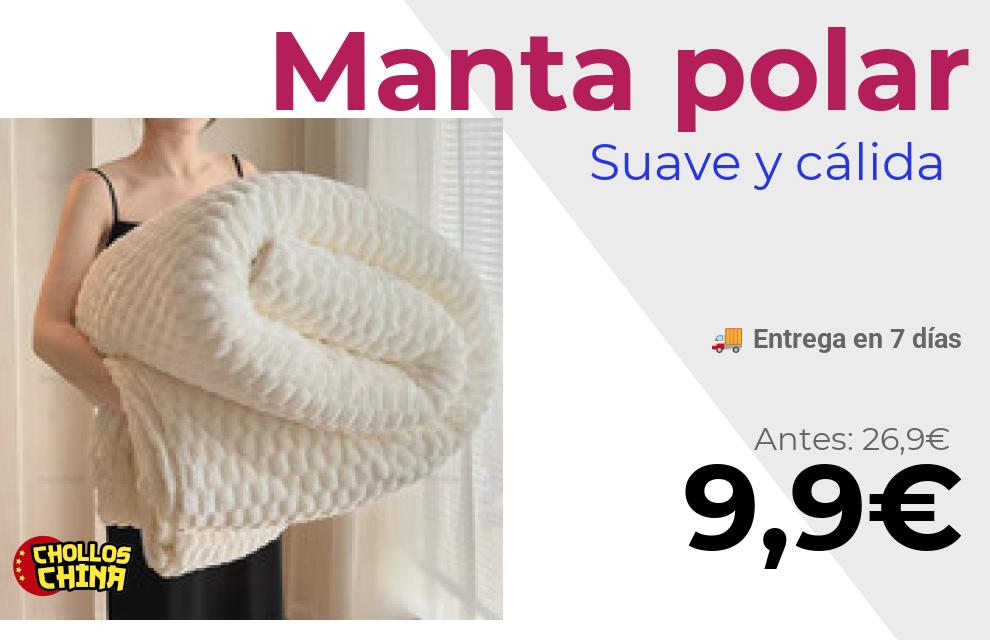 Manta polar acogedora para sofá por 9,9€