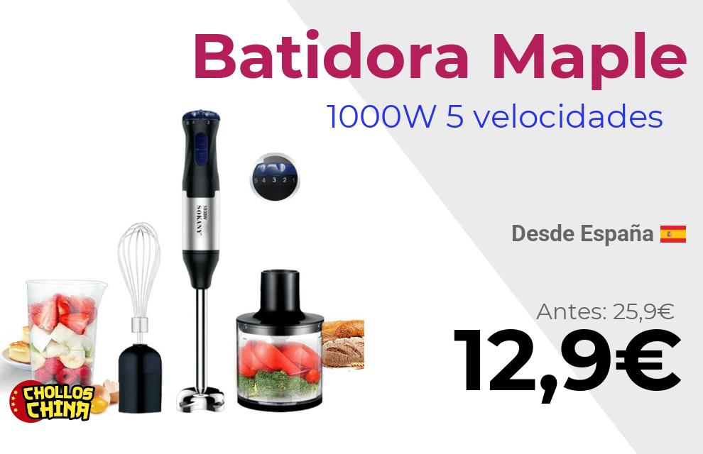Batidora de mano Maple 1000W por 12€
