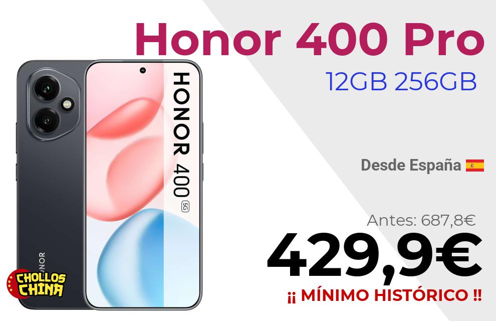 Honor 400 Pro 5G 12GB 256GB por 429,9€