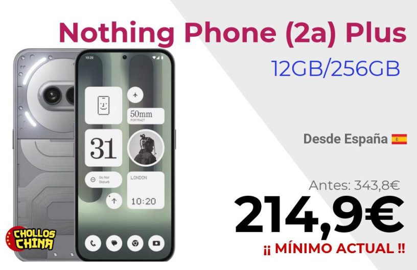 Nothing Phone (2a) Plus 12GB/256GB por 214,9€