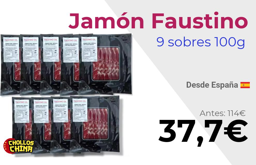Jamón ibérico de cebo Faustino Gil por 37,7€