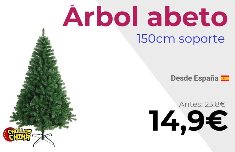 Árbol de Navidad artificial abeto por 14,9€