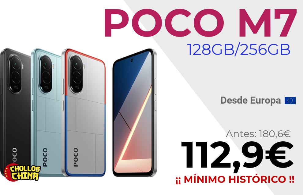 POCO M7 128GB Snapdragon 685 por 112,9€