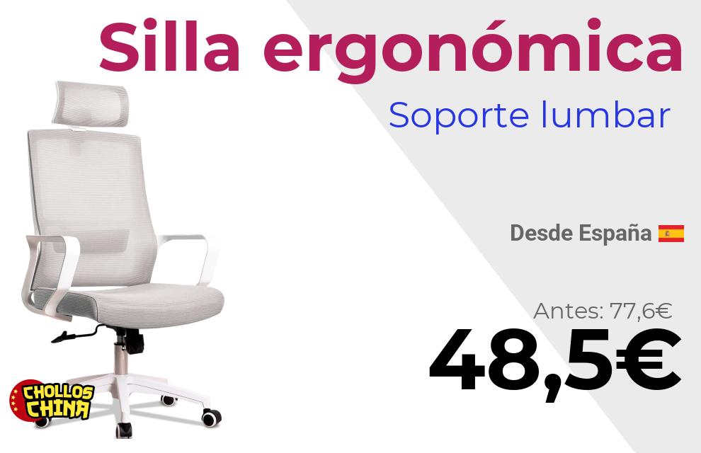 Silla ergonómica de alta calidad por 48,5€