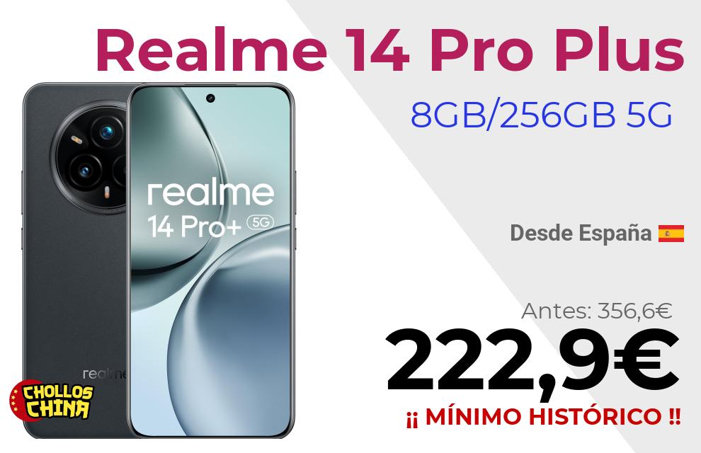 Realme 14 Pro Plus 5G 256GB por 222,9€
