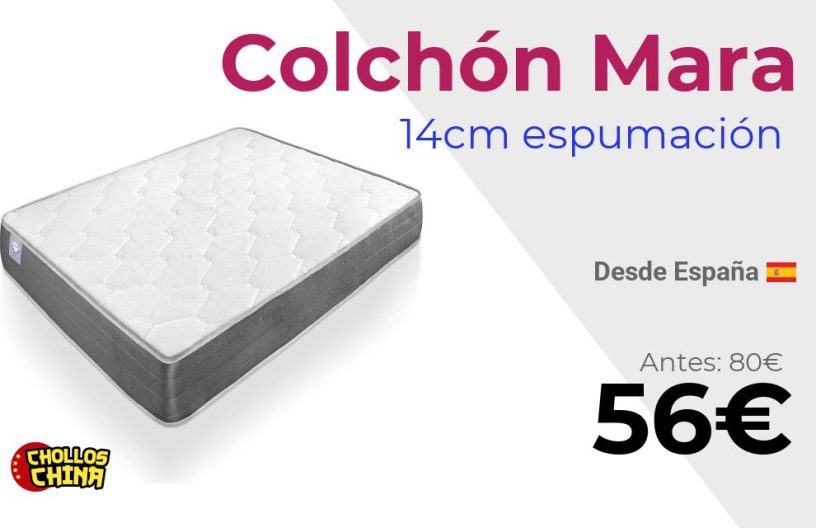 Colchón espumación Mara 14cm por 56€