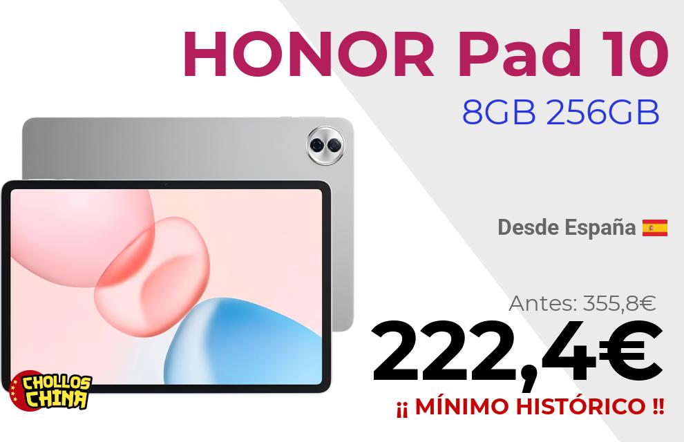 Tablet HONOR Pad 10 8GB+256GB por 222,4€