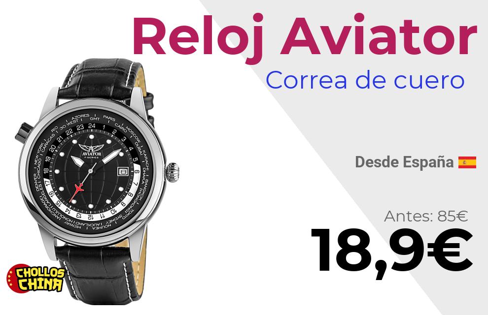 Reloj analógico de cuarzo Aviator por 18€