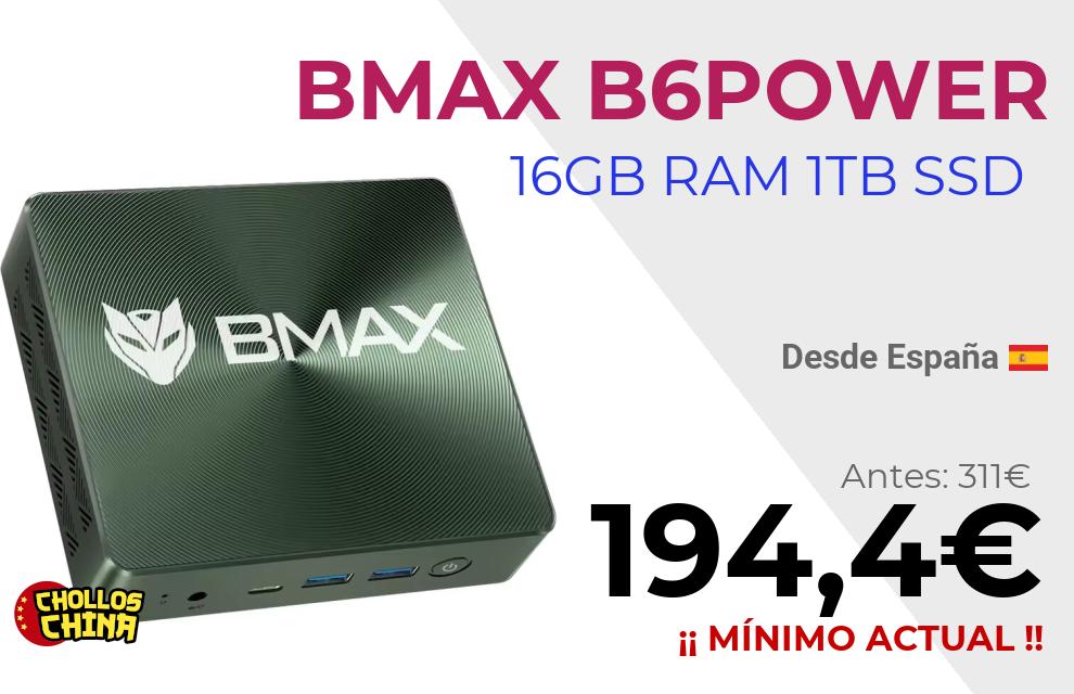 Mini PC BMAX B6POWER 16GB RAM 1TB SSD por 194,4€