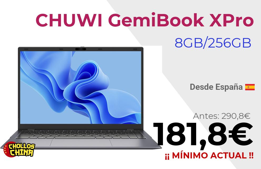 Portátil CHUWI GemiBook XPro por 181,8€