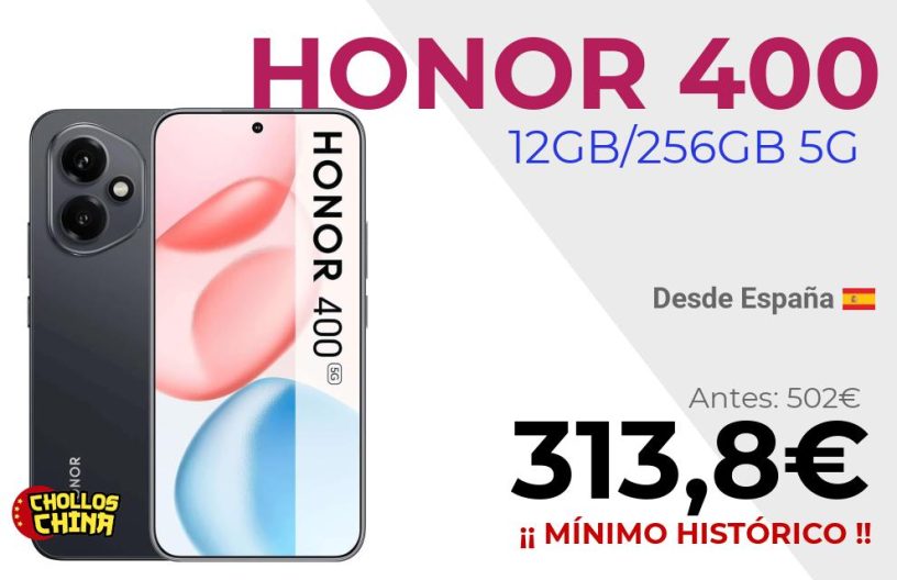 HONOR 400 5G 256GB por 313,8€