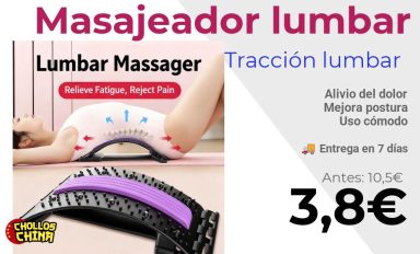 Masajeador lumbar relajante vertebral por 3,8€