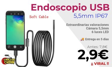 Endoscopio USB para Android OTG por 2,9€
