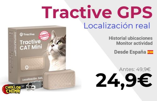 Collar GPS para gatos Tractive por 24,9€