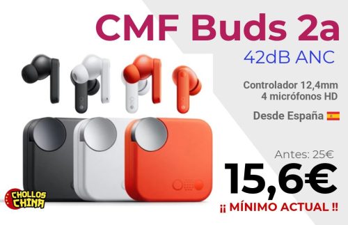 Auriculares CMF Buds 2a con ANC por 15,6€