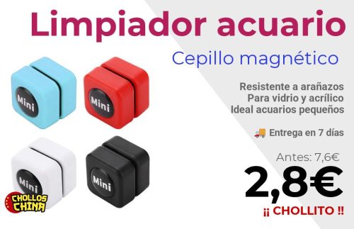 Limpiador magnético para acuario por 2,8€