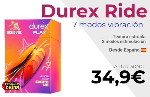 Masturbador vibrante Durex Ride & Vibe por 34,9€