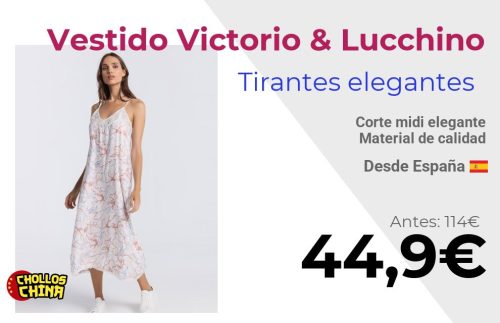 Vestido corte midi Victorio & Lucchino por 44€