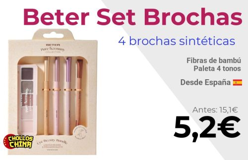 Set de brochas y paleta Beter por 5,2€