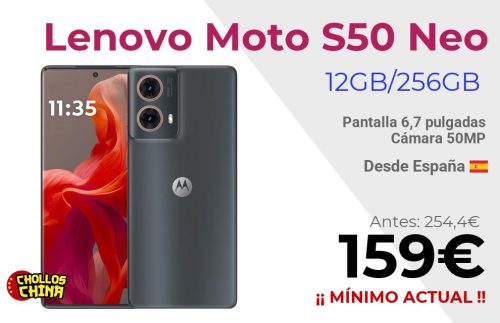 Lenovo Moto S50 Neo 5G 12GB/256GB por 159€