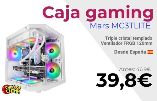 Caja gaming Mars Gaming MC-3TLITE por 39,8€