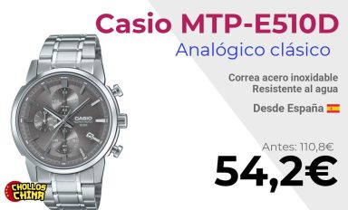 Reloj analógico Casio MTP-E510D por 54€