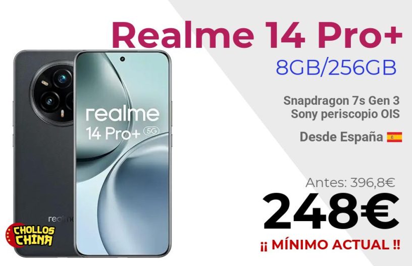 Realme 14 Pro Plus 8GB/256GB por 248€