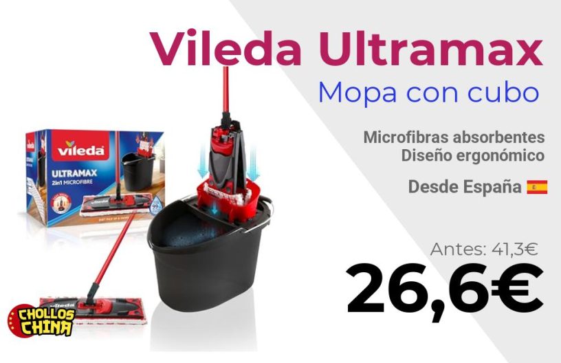 Mopa de microfibras Vileda Ultramax por 26,6€