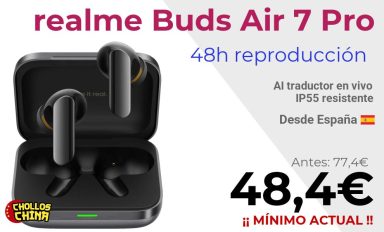 Auriculares realme Buds Air 7 Pro por 48,4€