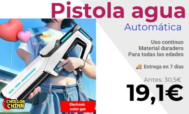 Pistola de agua eléctrica para niños por 19,1€