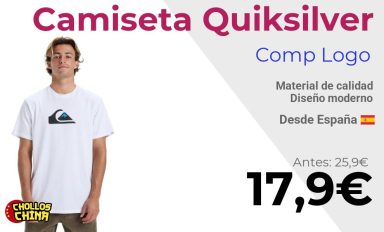 Camiseta para hombre Quiksilver Comp Logo por 17,9€