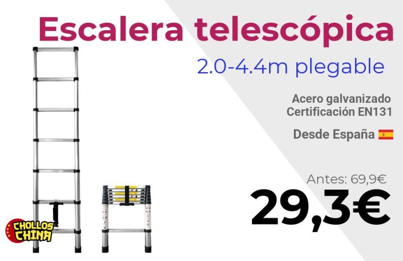 Escalera telescópica Nyana por 29€