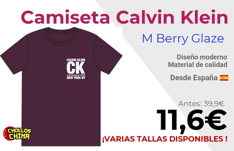 Camiseta gráfica Calvin Klein por 11,6€